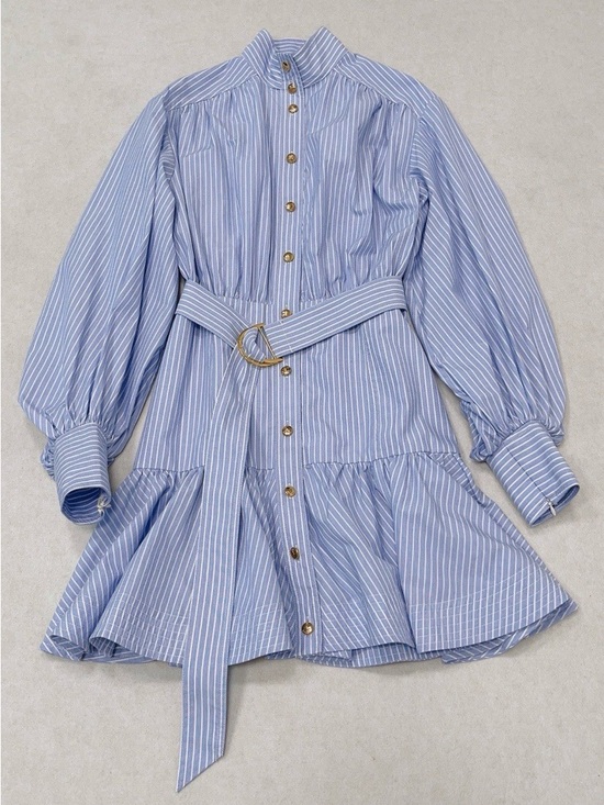 Zimmermann Dresses & Skirts - NWOT ZIMMERMANN STRIPE UTILITY MINI DRESS in Cotton, Size AU 0P/0/1/2